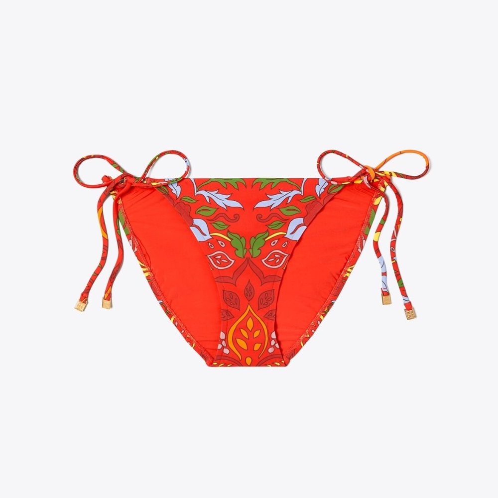 NWT Tory Burch PRINTED STRING BIKINI BOTTOM Size S